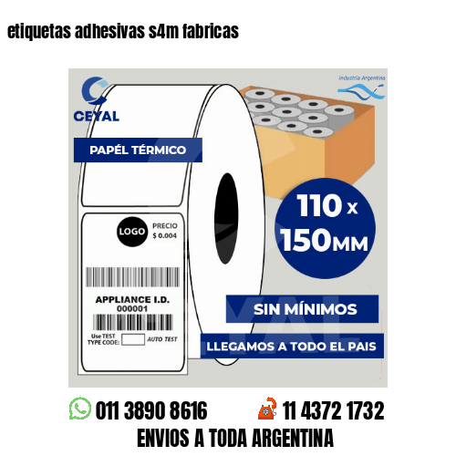 etiquetas adhesivas s4m fabricas