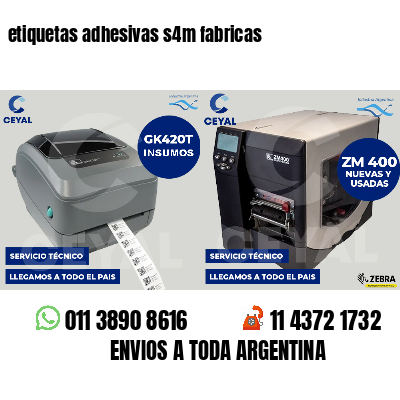 etiquetas adhesivas s4m fabricas