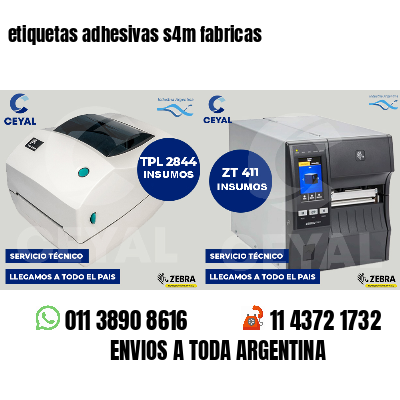 etiquetas adhesivas s4m fabricas