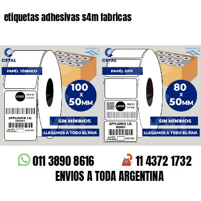 etiquetas adhesivas s4m fabricas