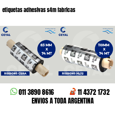etiquetas adhesivas s4m fabricas