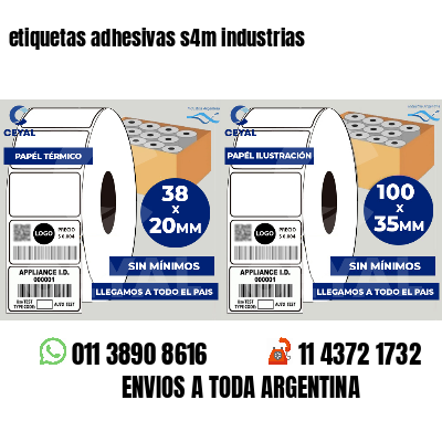 etiquetas adhesivas s4m industrias