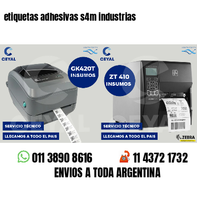 etiquetas adhesivas s4m industrias