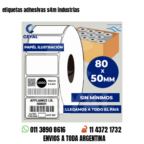 etiquetas adhesivas s4m industrias