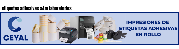 etiquetas adhesivas s4m laboratorios