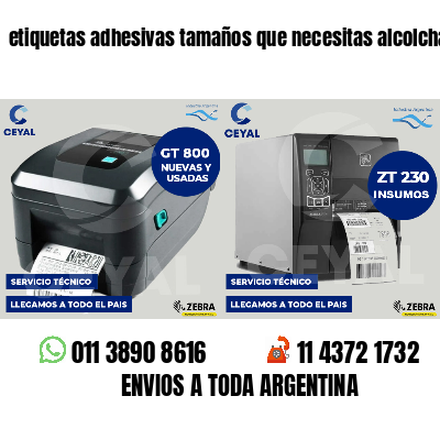 etiquetas adhesivas tamaños que necesitas alcolchados