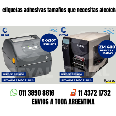 etiquetas adhesivas tamaños que necesitas alcolchados