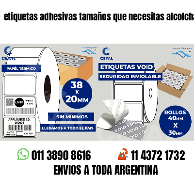etiquetas adhesivas tamaños que necesitas alcolchados