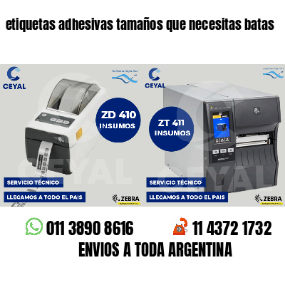etiquetas adhesivas tamaños que necesitas batas