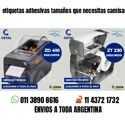etiquetas adhesivas tamaños que necesitas camisas