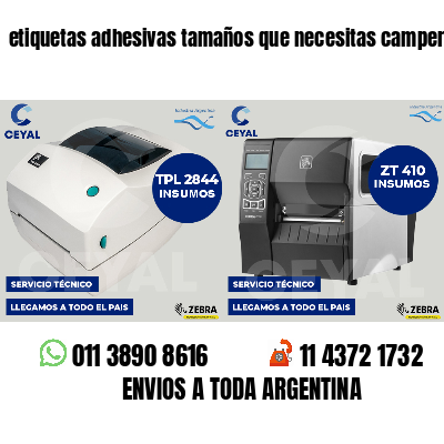 etiquetas adhesivas tamaños que necesitas camperas