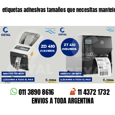 etiquetas adhesivas tamaños que necesitas manteles