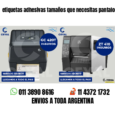 etiquetas adhesivas tamaños que necesitas pantalones