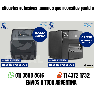 etiquetas adhesivas tamaños que necesitas pantalones