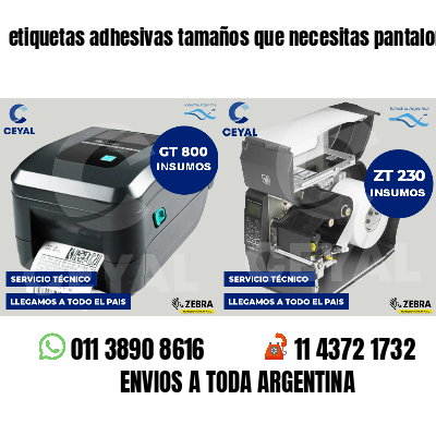 etiquetas adhesivas tamaños que necesitas pantalones
