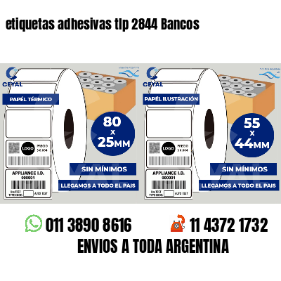 etiquetas adhesivas tlp 2844 Bancos