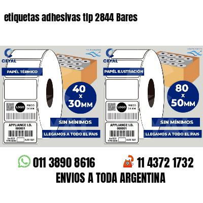 etiquetas adhesivas tlp 2844 Bares
