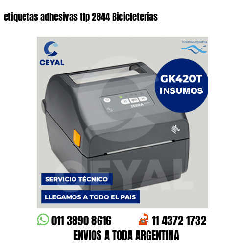 etiquetas adhesivas tlp 2844 Bicicleterías
