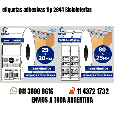 etiquetas adhesivas tlp 2844 Bicicleterías