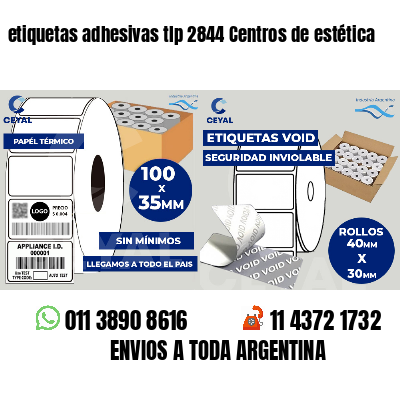 etiquetas adhesivas tlp 2844 Centros de estética