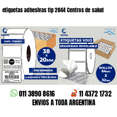 etiquetas adhesivas tlp 2844 Centros de salud