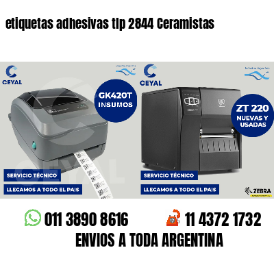 etiquetas adhesivas tlp 2844 Ceramistas