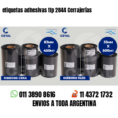 etiquetas adhesivas tlp 2844 Cerrajerías