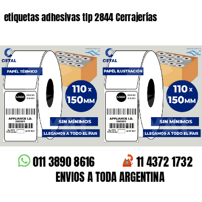 etiquetas adhesivas tlp 2844 Cerrajerías