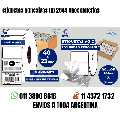 etiquetas adhesivas tlp 2844 Chocolaterías