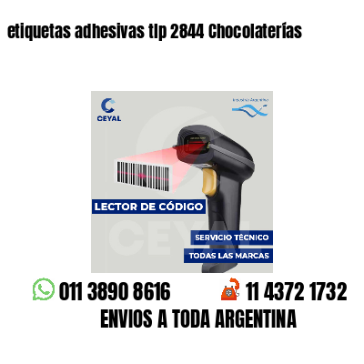 etiquetas adhesivas tlp 2844 Chocolaterías