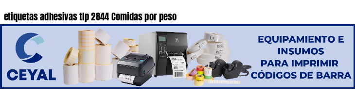 etiquetas adhesivas tlp 2844 Comidas por peso