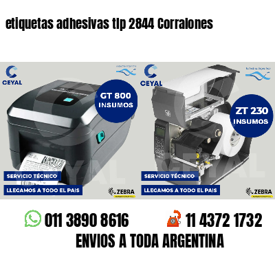 etiquetas adhesivas tlp 2844 Corralones