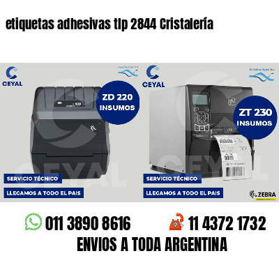 etiquetas adhesivas tlp 2844 Cristalería