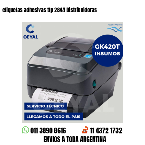 etiquetas adhesivas tlp 2844 Distribuidoras