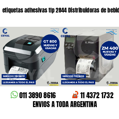 etiquetas adhesivas tlp 2844 Distribuidoras de bebidas