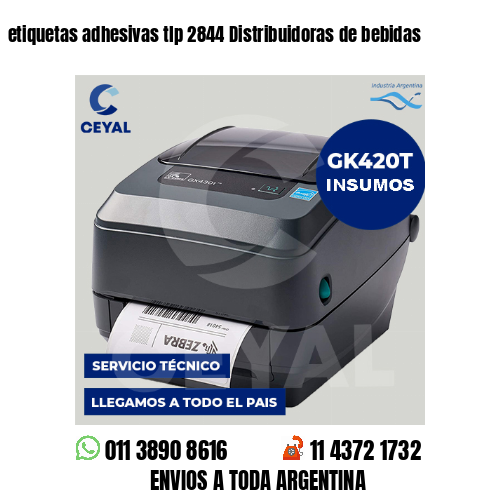 etiquetas adhesivas tlp 2844 Distribuidoras de bebidas