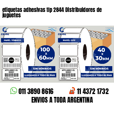 etiquetas adhesivas tlp 2844 Distribuidores de juguetes