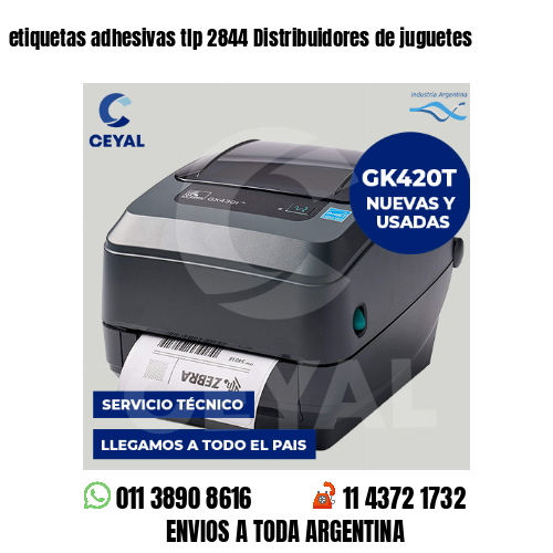 etiquetas adhesivas tlp 2844 Distribuidores de juguetes