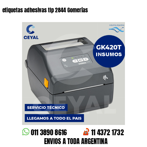 etiquetas adhesivas tlp 2844 Gomerías