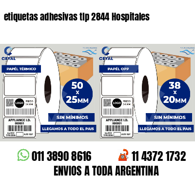 etiquetas adhesivas tlp 2844 Hospitales
