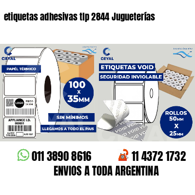 etiquetas adhesivas tlp 2844 Jugueterías