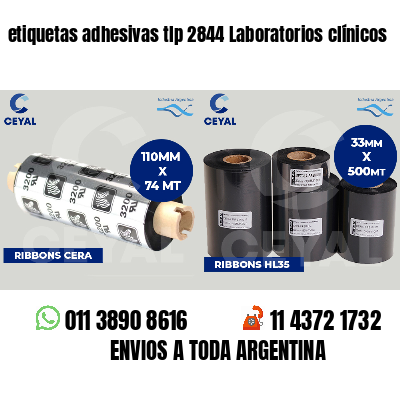 etiquetas adhesivas tlp 2844 Laboratorios clínicos
