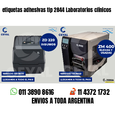 etiquetas adhesivas tlp 2844 Laboratorios clínicos