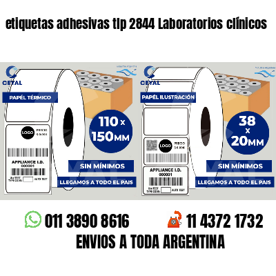 etiquetas adhesivas tlp 2844 Laboratorios clínicos