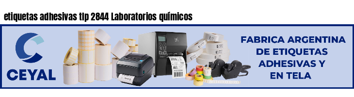 etiquetas adhesivas tlp 2844 Laboratorios químicos