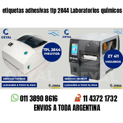 etiquetas adhesivas tlp 2844 Laboratorios químicos