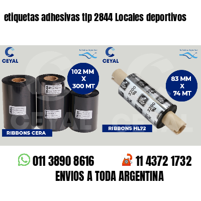 etiquetas adhesivas tlp 2844 Locales deportivos