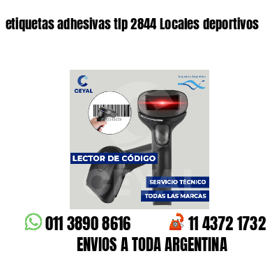 etiquetas adhesivas tlp 2844 Locales deportivos