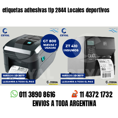 etiquetas adhesivas tlp 2844 Locales deportivos