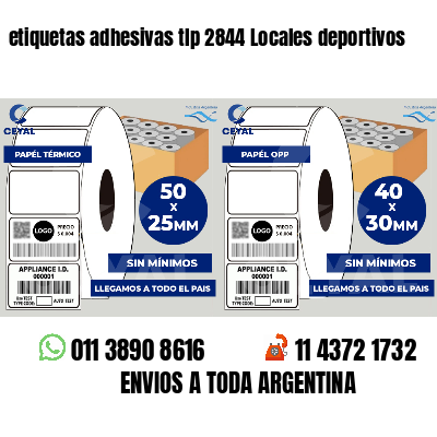 etiquetas adhesivas tlp 2844 Locales deportivos